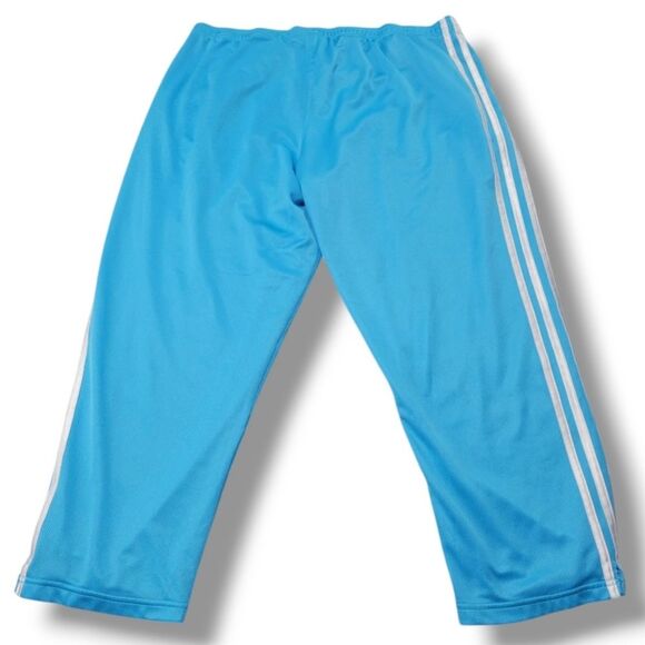 2005 Vintage Adidas Pants Size XL W35"xL26" Adidas Crop Pants Cropped Pants Blue - Picture 3 of 8